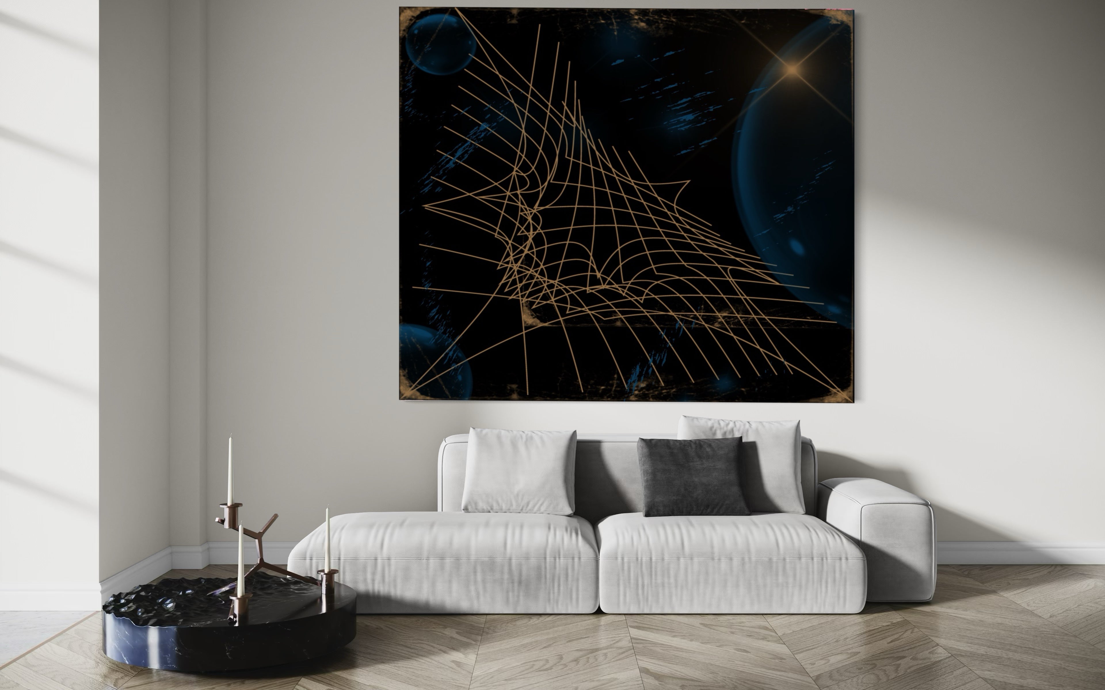 Cadre Impression directe UV GREED GOLD